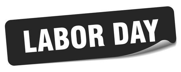 labor day sticker. labor day label