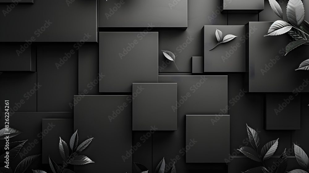 Poster design a sophisticated presentation background with black abstract