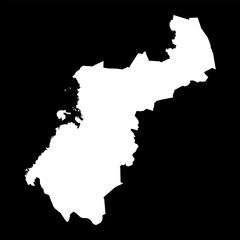 Obraz premium North Ostrobothnia map, region of Finland. Vector illustration.