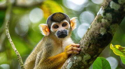 Obraz premium A tree is the habitat of this monkey