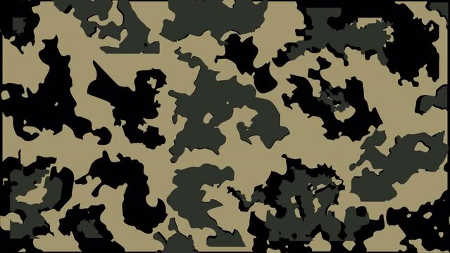 Camouflage dark green seamless pattern