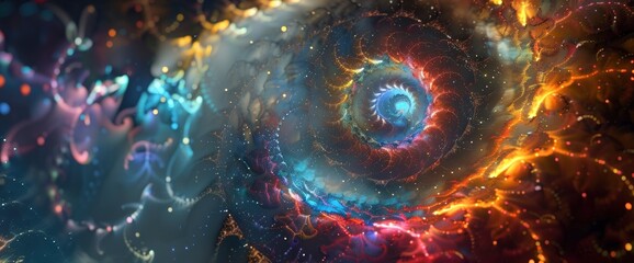 Love Depicted As A Spiral Of Abstract Stars, Abstract Background Images