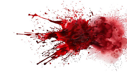 Real Blood Stain On Transparent Background