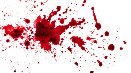 Blood Splatter On Transparent Background