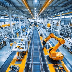 Fototapeta premium Future of Factory Floor Management: