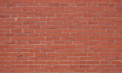 A red brick wall with diagonal rows of bricks