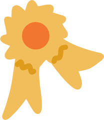 Medal Graduation concept doodle icon. Perfect for university, school poster, flyer, web, textile design. Vector illustration. 