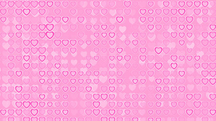 Elegant heart shapes on a light pink surface, ideal for Valentine's.