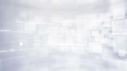 Fototapeta premium Abstract blue background filled with squares