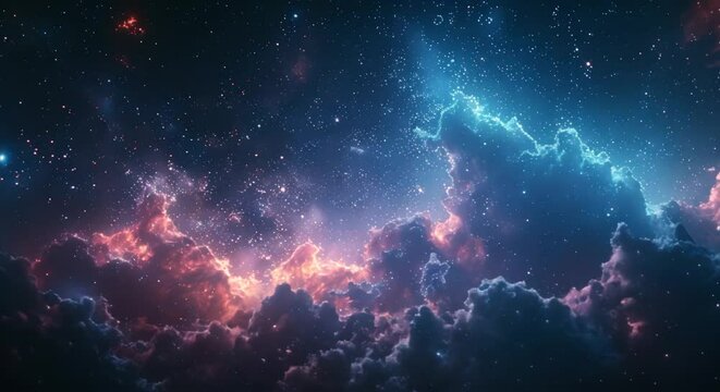 Clear starry sky on a warm summer night with space for dreamy or romantic messages