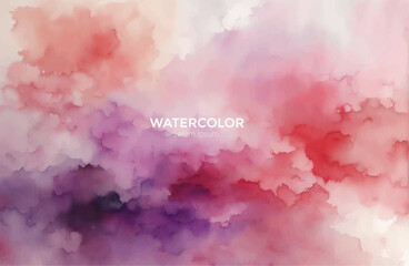 Watercolor background with splashes, Waterclor colorful, abstract watercolor background with clouds