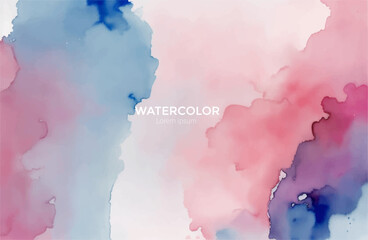 Watercolor background with splashes, Waterclor colorful