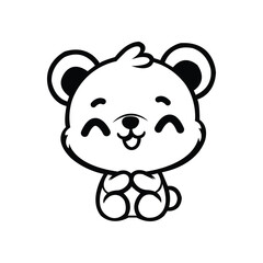 bear logo vector logo design, illustration, silhouette