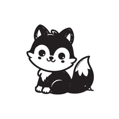 Cat logo vector logo design, illustration, silhouette