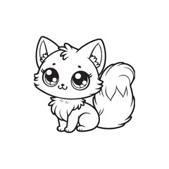 Cat logo vector logo design, illustration, silhouette