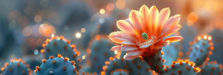 A cactus flower looking at the sun,
Beautiful fresh flower wallpaper high quality 8k hd
 - Powered by Adobe