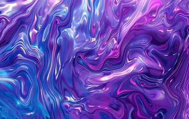 Obraz premium Swirling purple and blue liquid abstract background with middle swirls for artistic design inspiration