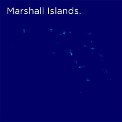 marshall islands map with blue bg