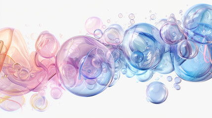 3d bubble illustration, water