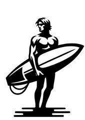 Surfer SVG, Surfboard SVG, Surfing on the wave SVG, Sea, Ocean, Hawaii SVG, Surfer boy Silhouette, Surfer Clipart, Surfer Cut file for Cricut, Surfing Design