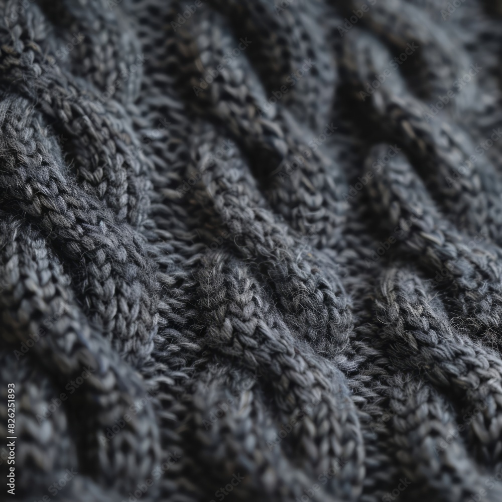 Canvas Prints knitted sweater close-up.