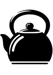 Kettle SVG, Teapot SVG, Hot SVG, Tea SVG, Coffee SVG, Tea lover, Kettle Silhouette, Teapot Clipart, Cut file for Cricut