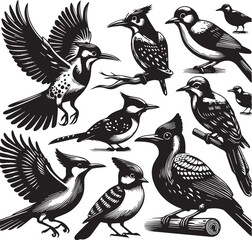 collection of birds