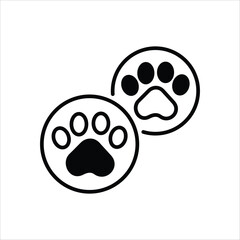 Paws vector icon