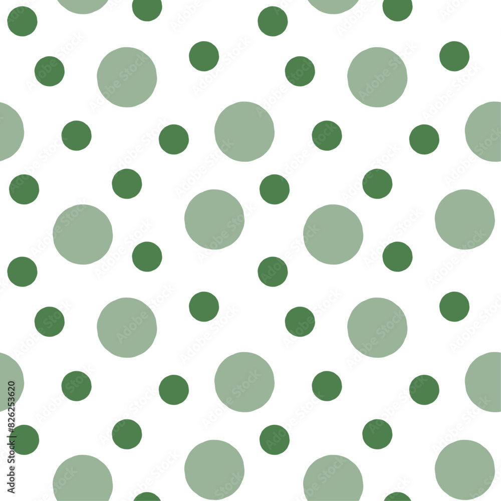 Poster various size dots background seamless pattern. confetti seamless vector pattern. decorative print fo