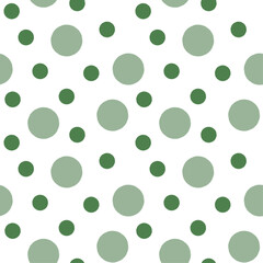 Various Size Dots Background seamless pattern. Confetti seamless vector pattern. Decorative print for wallpaper, wrapping, pajama, linen, background fabric, texture, textile, fashion fabric