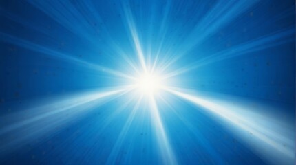 Obraz premium deep blue background, representing the vast cosmos. In the center, there's a bright spot of ligh The surrounding area is filled with shades of blue