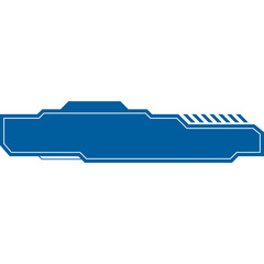 Flat Futuristic Button