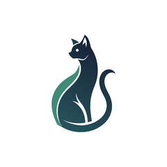 A cat logo icon vector illustration