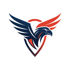 eagle tattoo vector icon illustration