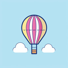 Hot_Air_Balloon_Modern_Line_Icon_Vector_Line