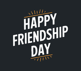Fototapeta premium International Friendship Day Typography