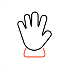 Glove vector icon