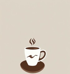 Obraz premium vector icon for a cup of coffee, illustration of a cup of coffee icon