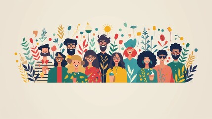 Fototapeta premium Flat illustration of a poster for the celebration of an international festival Hanukkah the Oil Miracle.