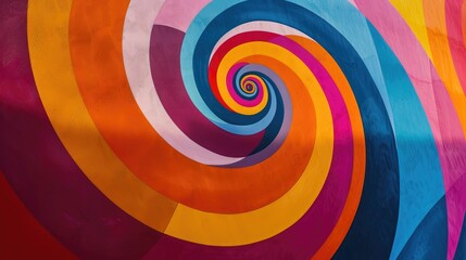Obraz premium A background depicting a colorful circular shape in abstraction
