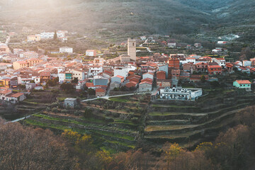 Garganta of Olla in the province of Caceres, Extremadura, Spain.