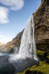 Obraz premium Seljalandsfoss is a waterfall situated on the South Coast of Iceland