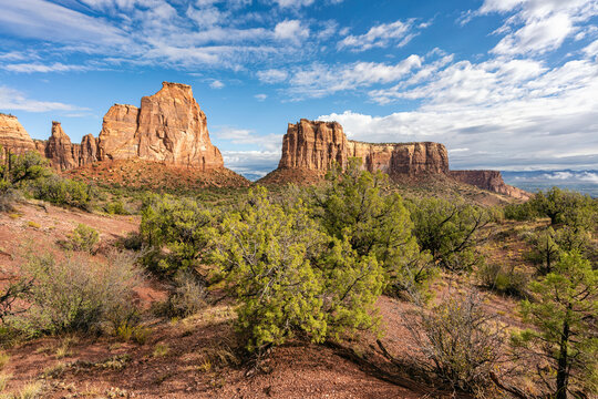 Majestic rock formations in Colorado National Monument