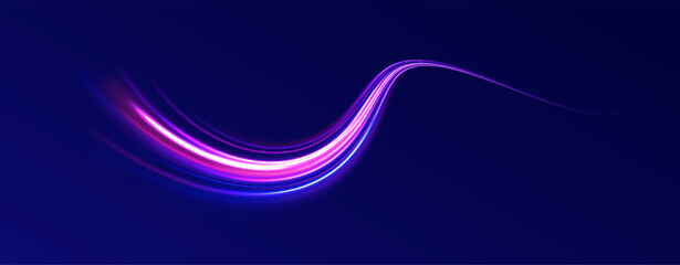 Neon color rays vector abstract background. Futuristic technological style. Abstract background with speed lines. Vector illustration. Futuristic. The light lines of the road are blue png