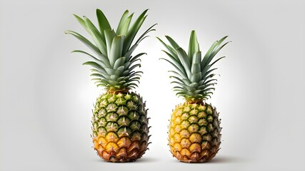 Fototapeta premium Pineapple isolated on transparent background old botanical illustration