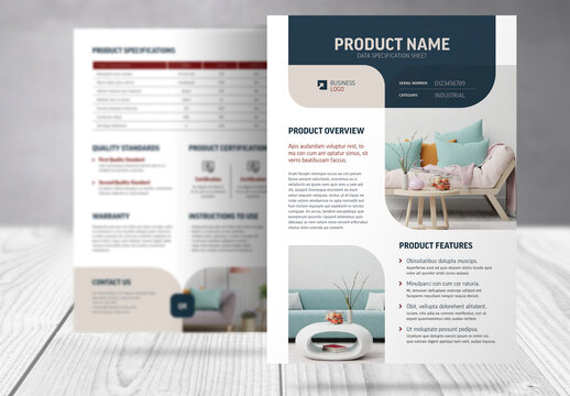 Product Data Specification Sheet Template 