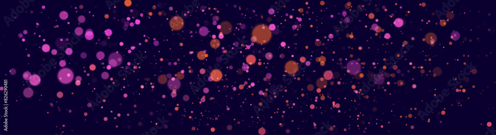 Poster abstract cosmic bokeh background, galaxy space blurry backdrop. soft blur light bokeh effect wallpap