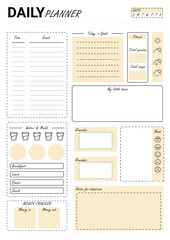 Daily planner A4, minimalist planner, personalized daily planner, printable daily planner.