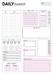 Daily planner A4, minimalist planner, personalized daily planner, printable daily planner.