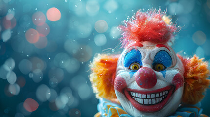 The funny the laughing clown April fools Day symbol, Generative AI  